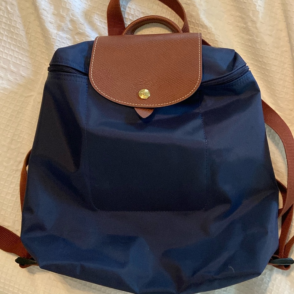 Like new Longchamp Le Pliage Nylon Canvas Backpack.